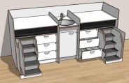 Commode 250 cm verrijdbaar wit Tangara Groothandel voor de Kinderopvang Kinderdagverblijfinrichting4